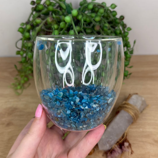 Blue Apatite Cup