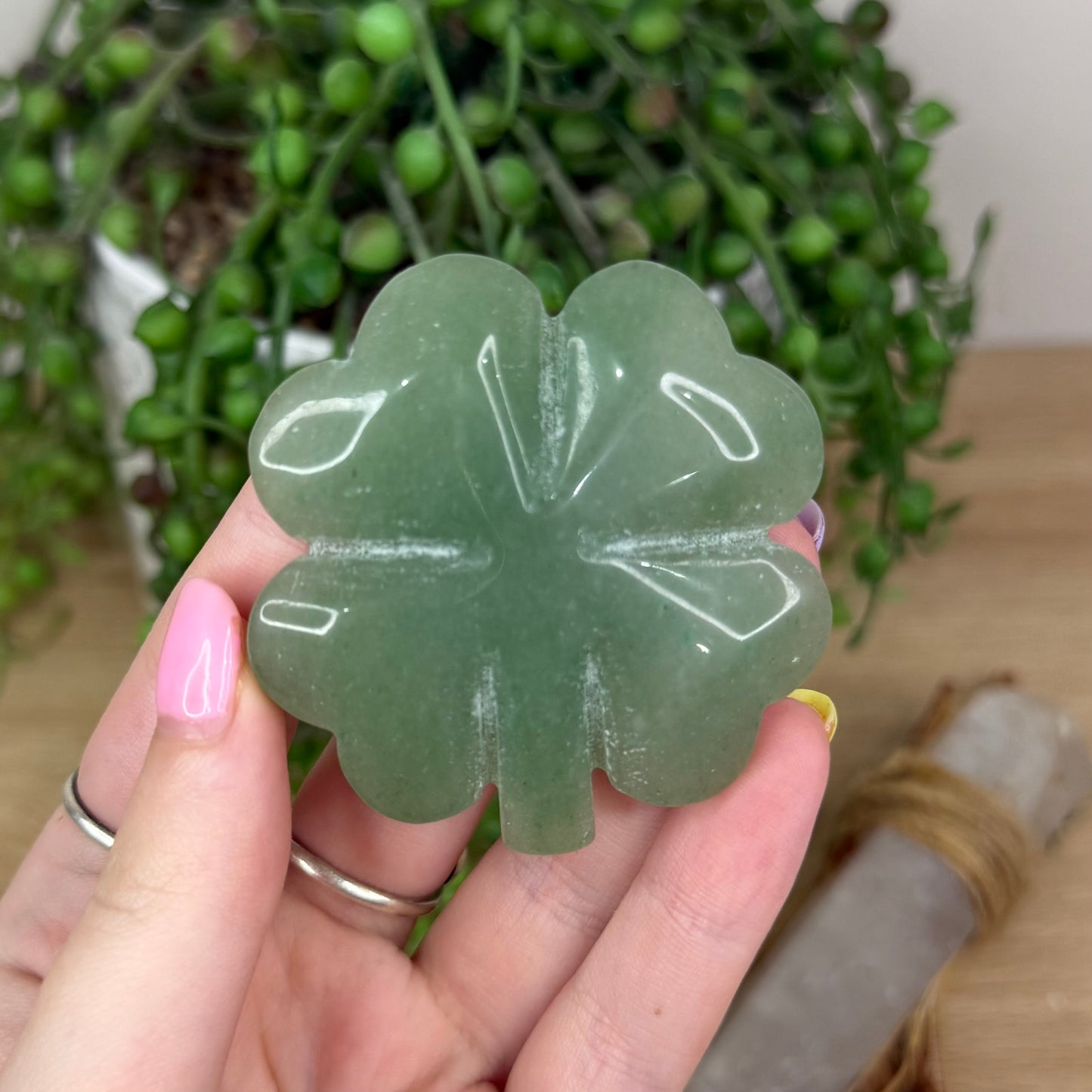 Green Aventurine Four Leaf Clover (Y111)
