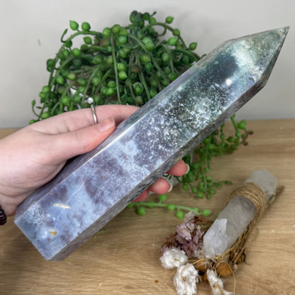Moss Agate / Ocean Jasper Tower (S23)