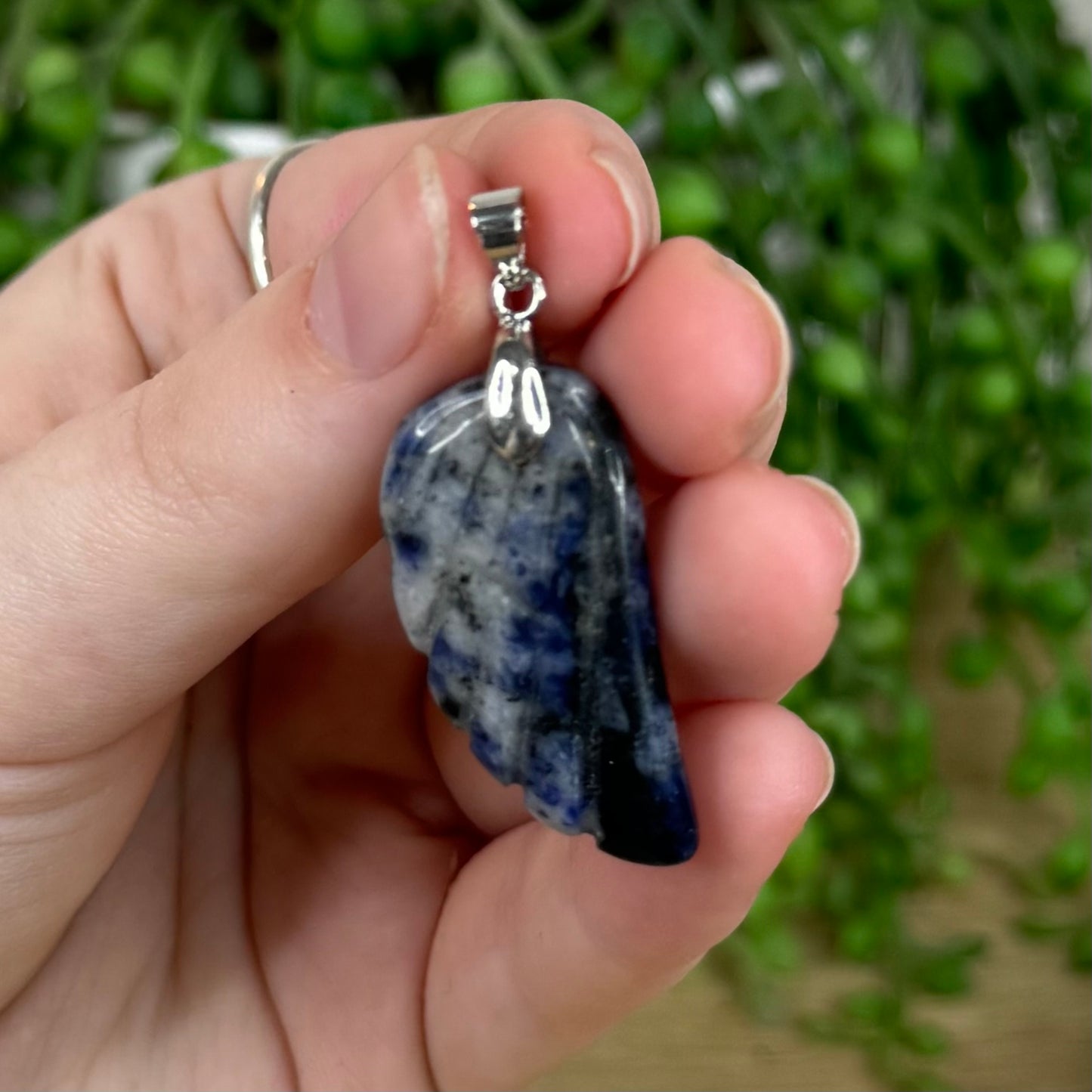 Sodalite Angel Wing Pendant