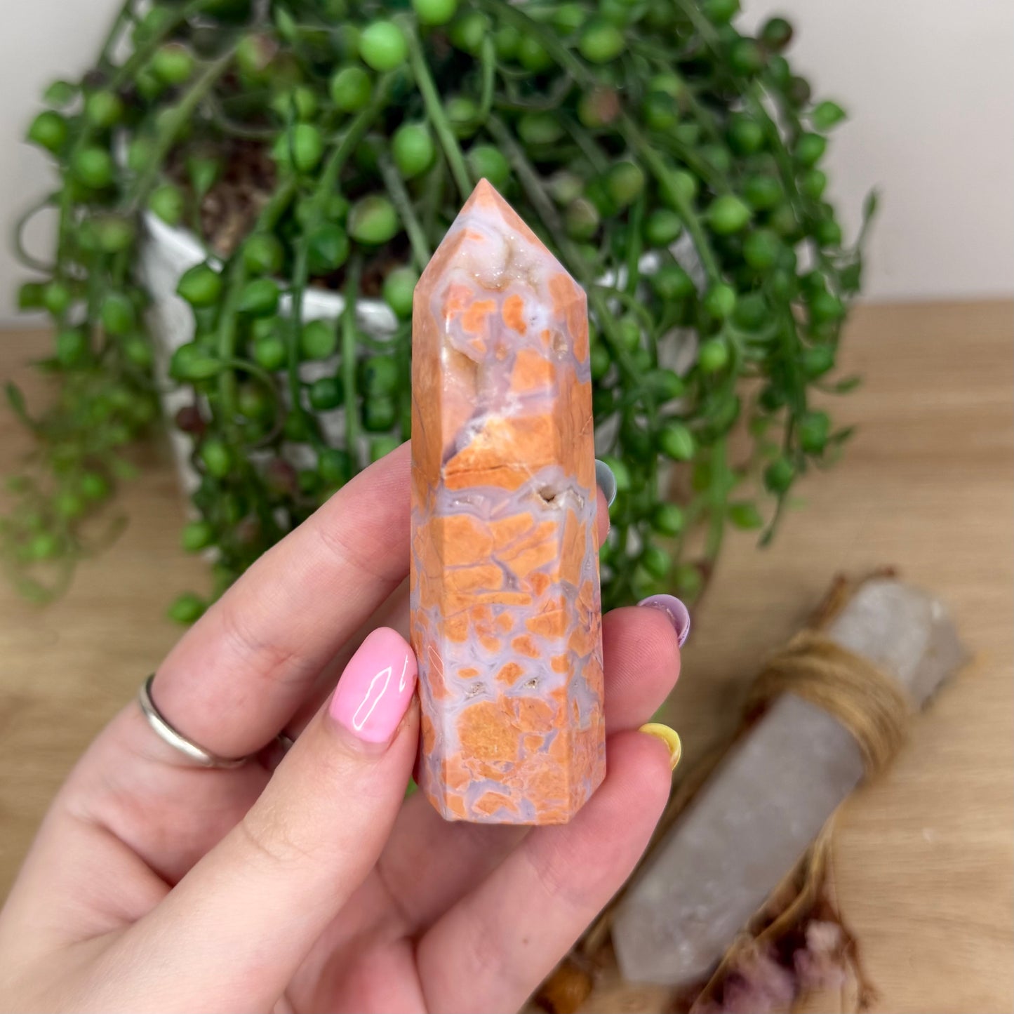 Pink Candy Agate Point (Y144)