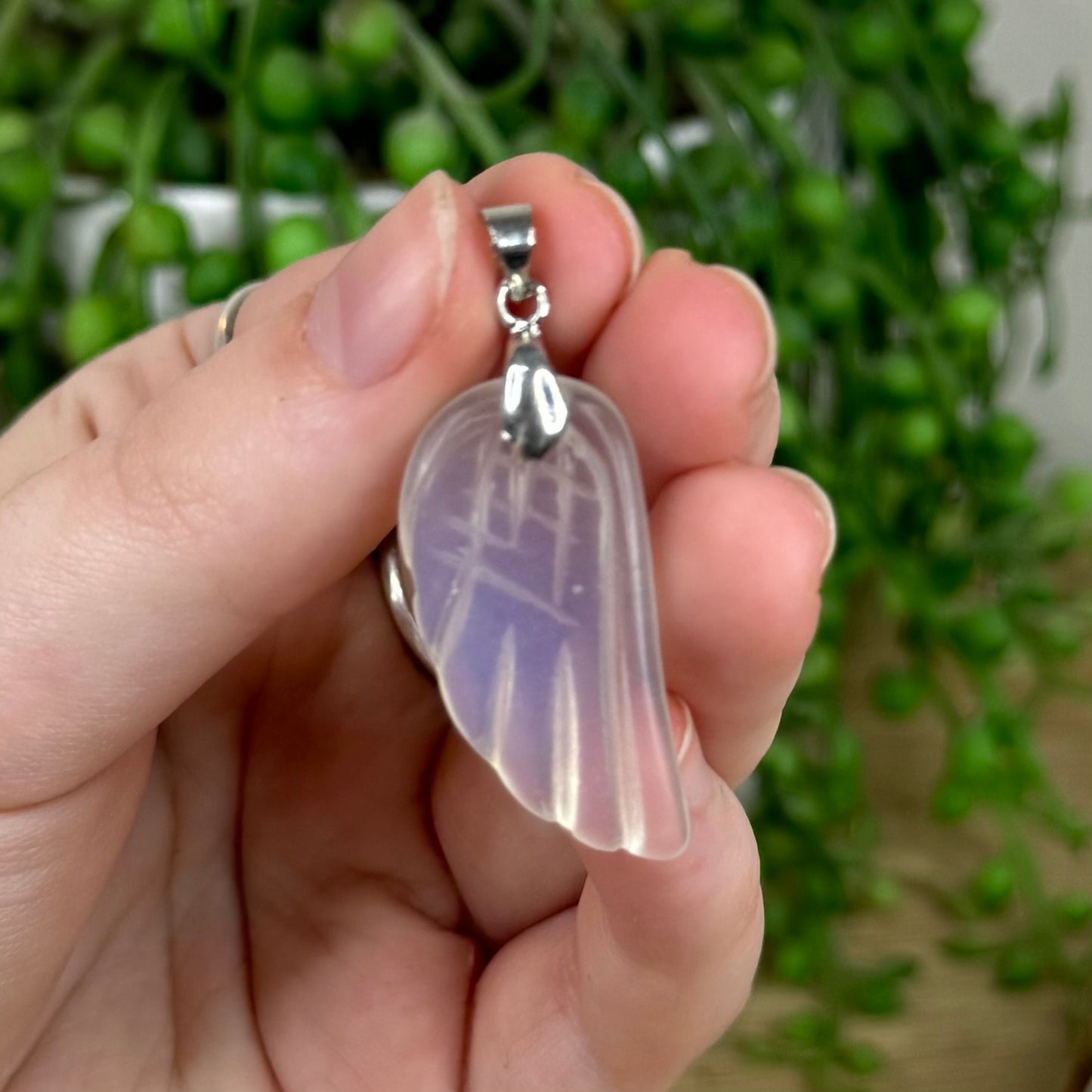 Opalite Angel Wing Pendant