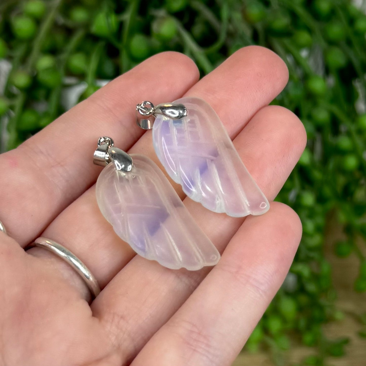 Opalite Angel Wing Pendant