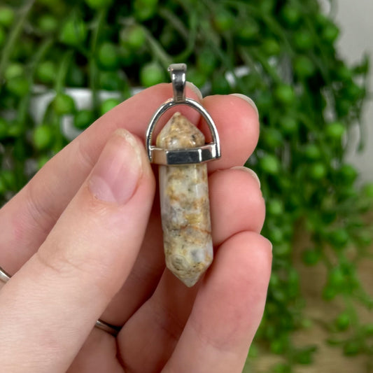 Crazy Lace Agate Dt Pendant 2