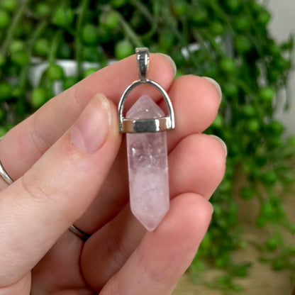 Rose Quartz Dt Pendant