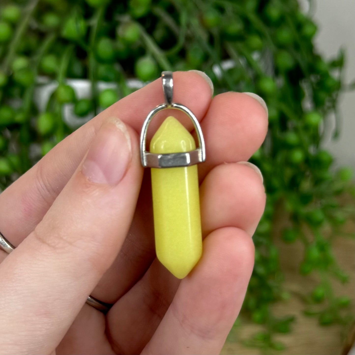 Yellow Jade Dt Pendant