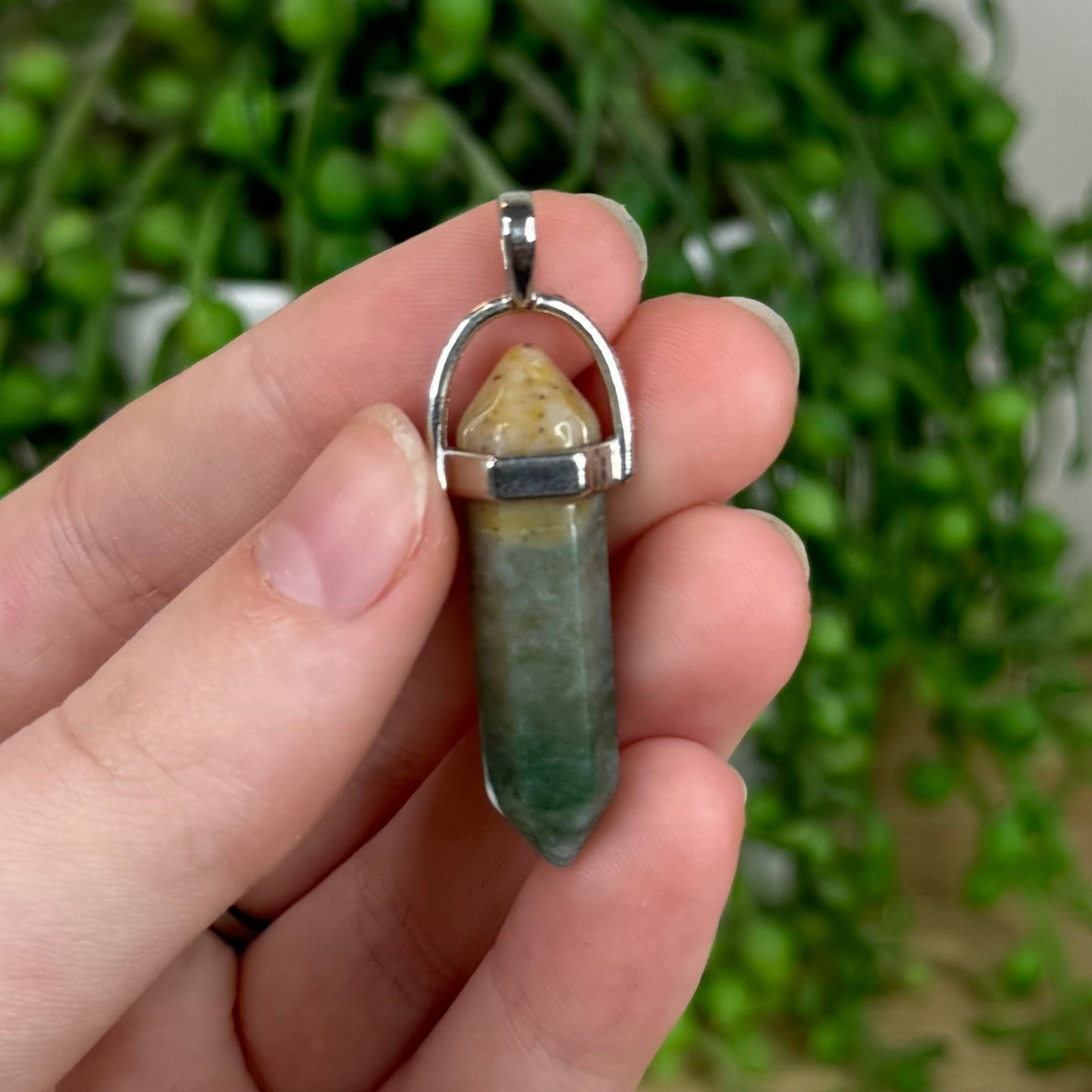 Green Ocean Jasper Dt Pendant