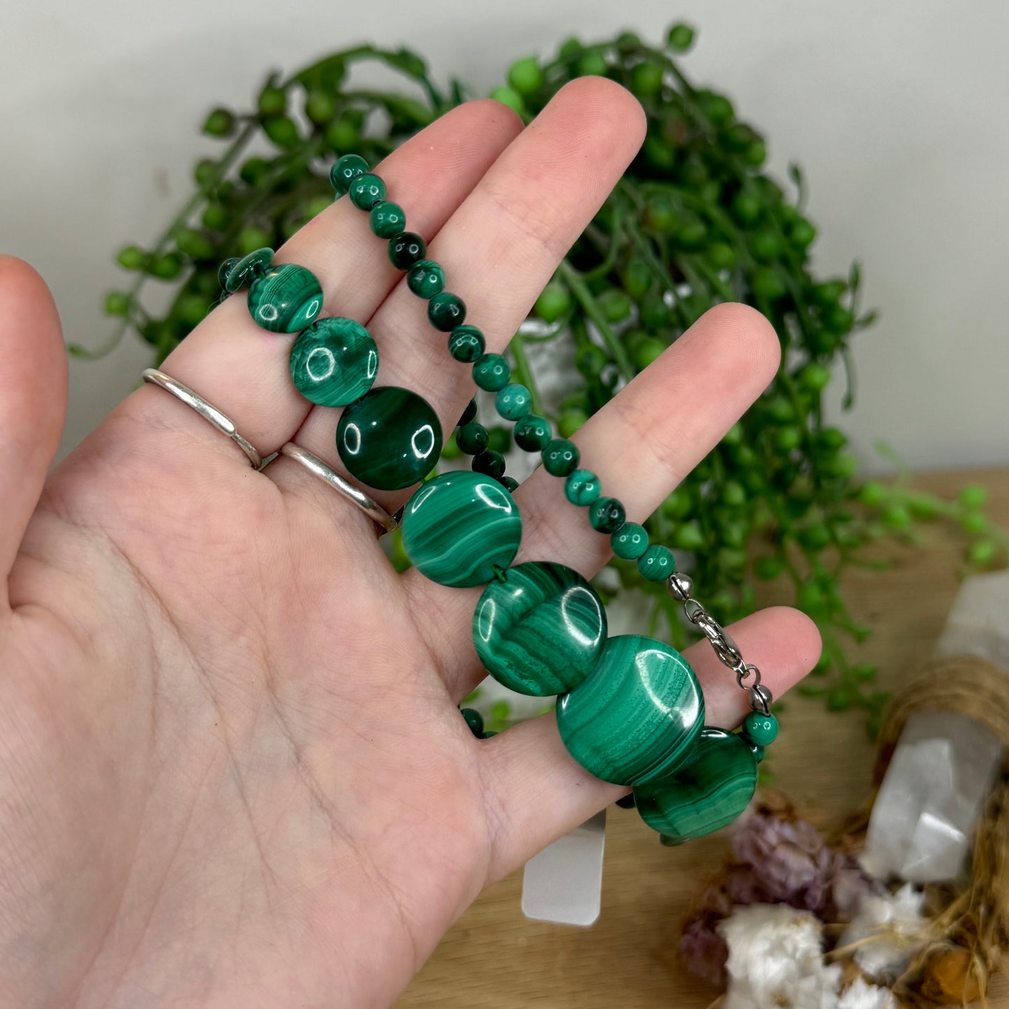 Malachite Necklace (E778)