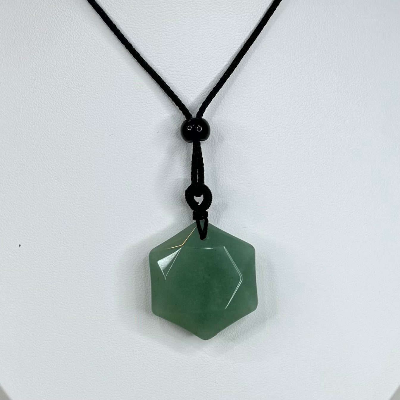 Green Aventurine Hexagon Necklace