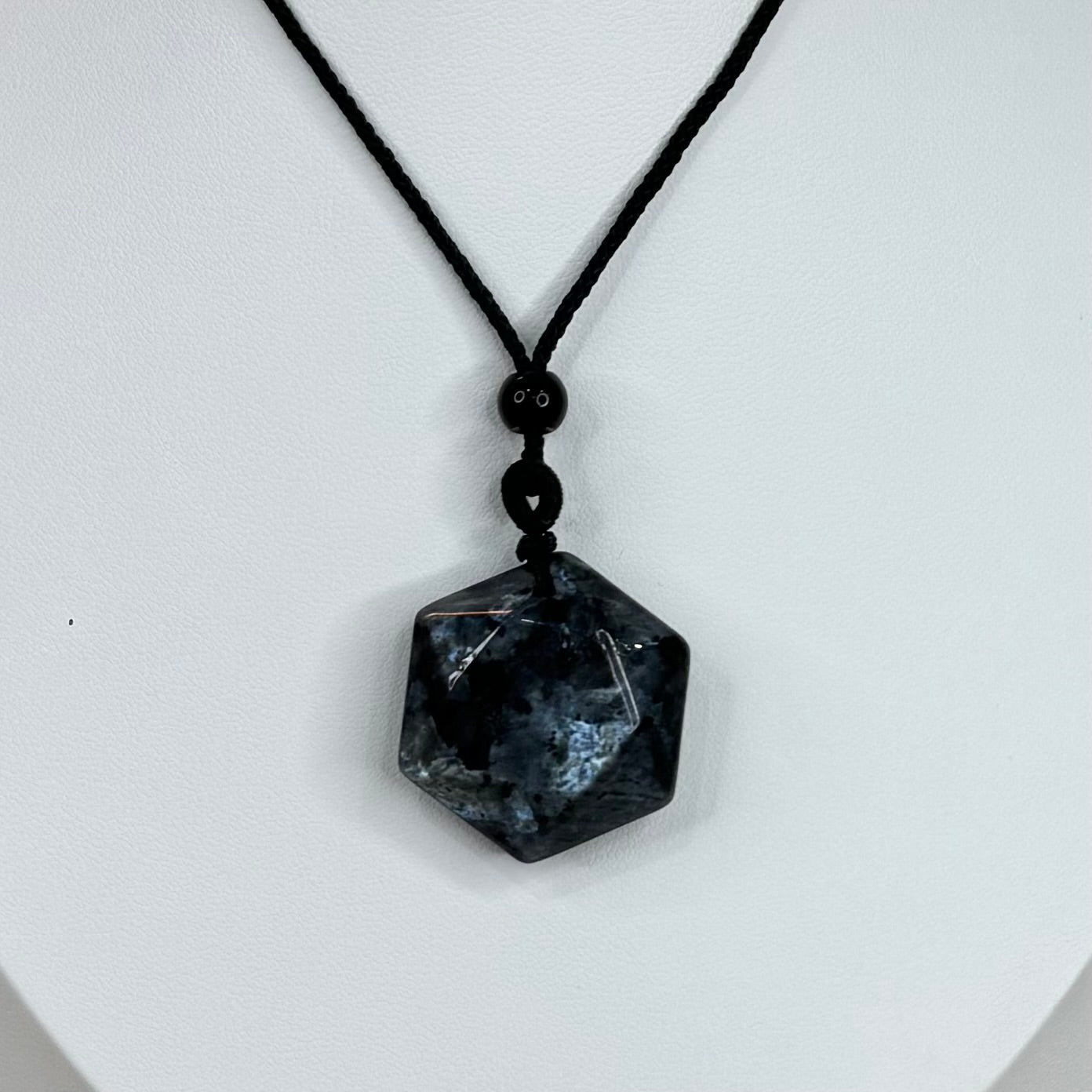 Larvikite Hexagon Necklace