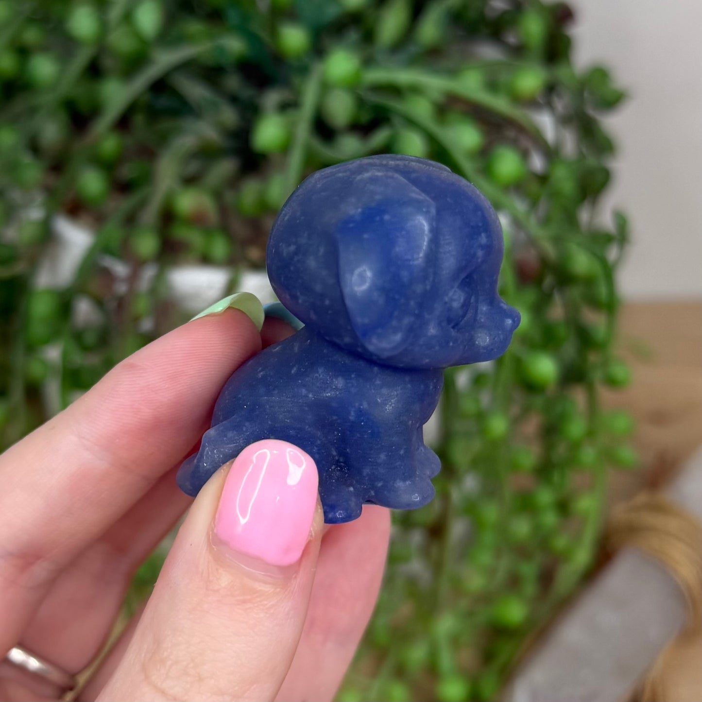 Blue Aventurine Dog (Y194)