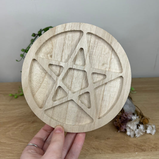 Star Wooden Plate