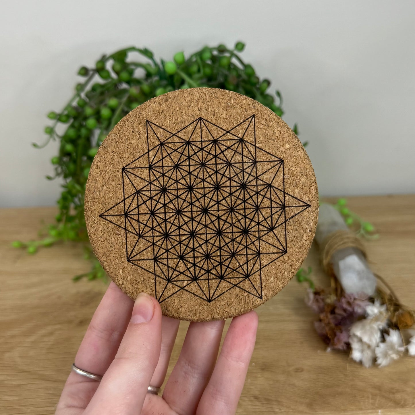 Geometric Cork Coaster