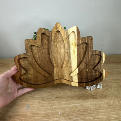 Wooden Lotus Bowl 1