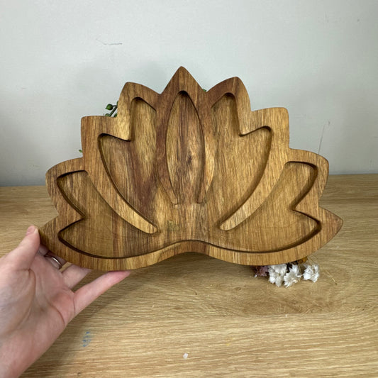 Wooden Lotus Bowl 3