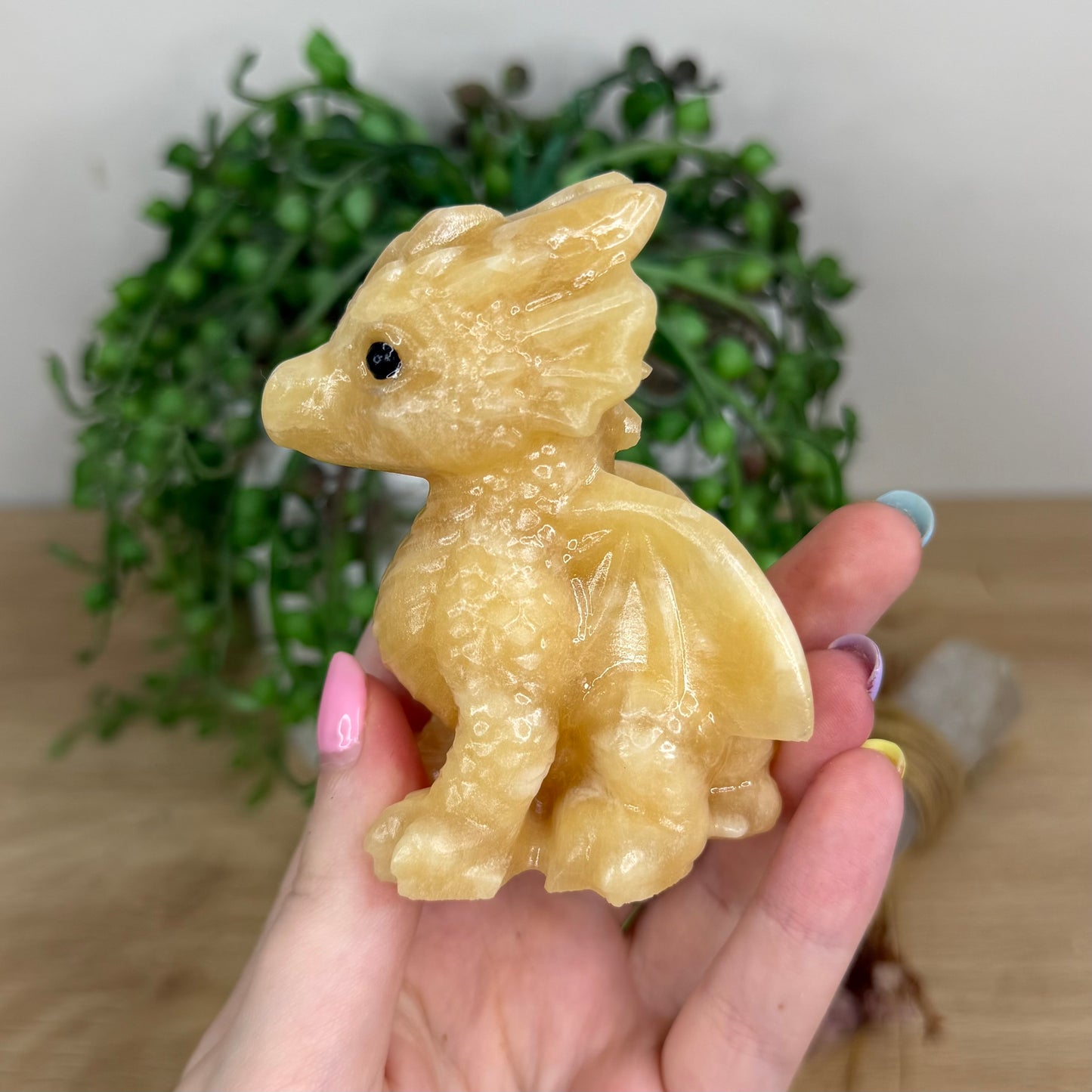 Yellow Calcite Dragon (Y166)