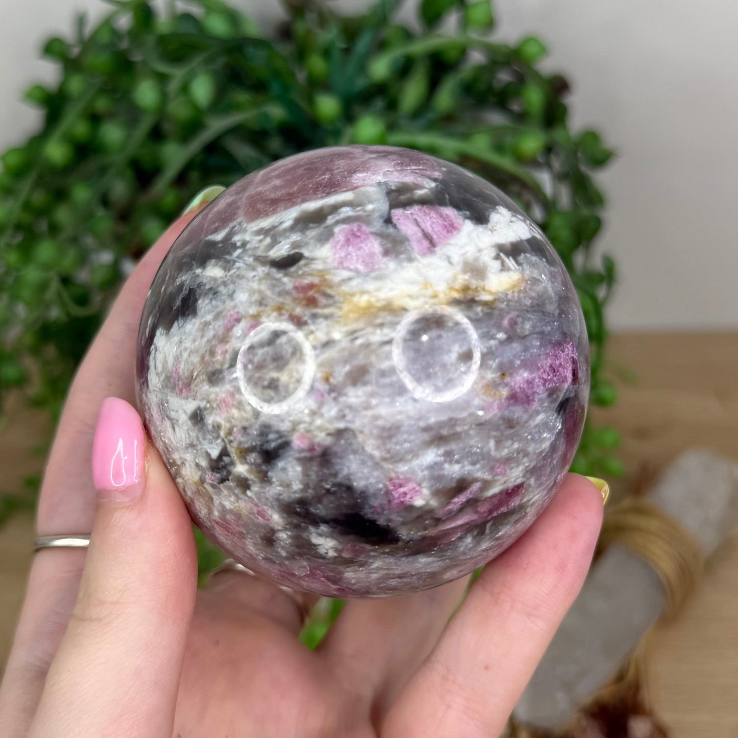 Pink Tourmaline Sphere (Y160)