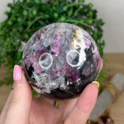 Pink Tourmaline Sphere (Y160)