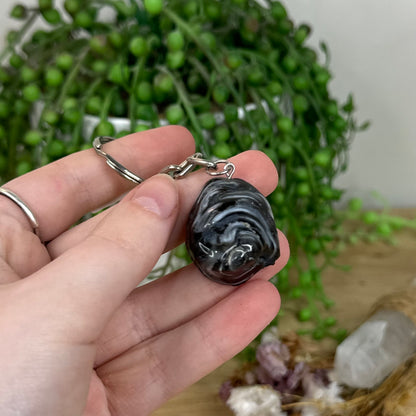 Agate Geode Keychain (I416)