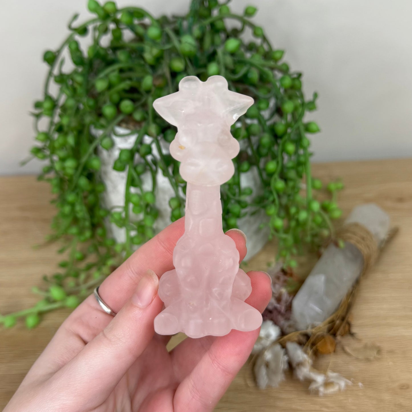 Rose Quartz Giraffe (S239)