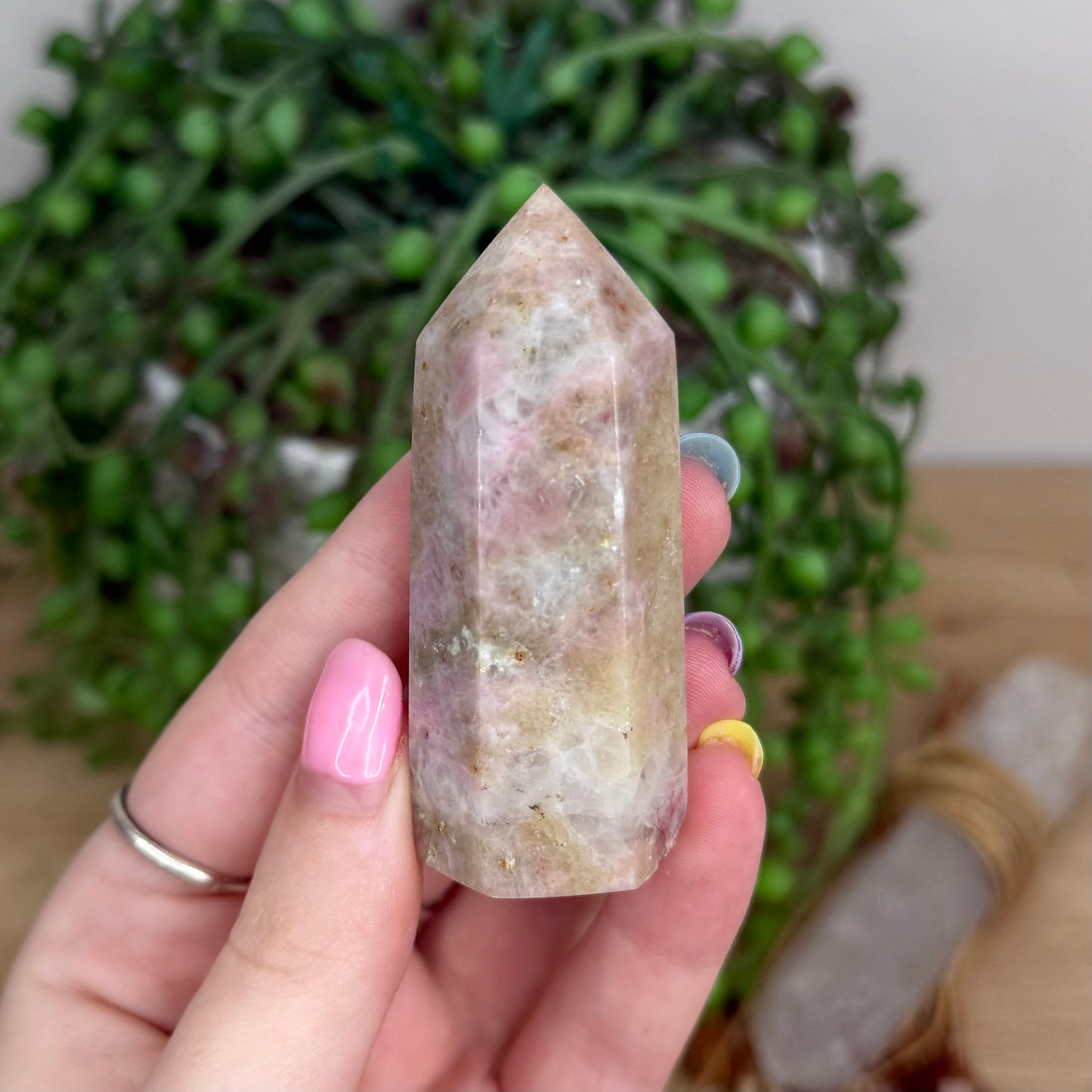 Kunzite / Pink Tourmaline Point (Y256)