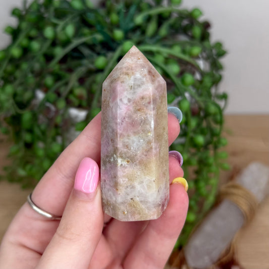Kunzite / Pink Tourmaline Point (Y256)