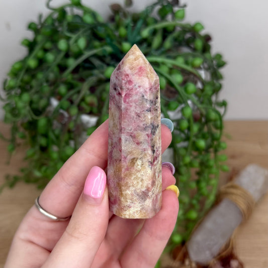 Kunzite / Pink Tourmaline Point (Y254)