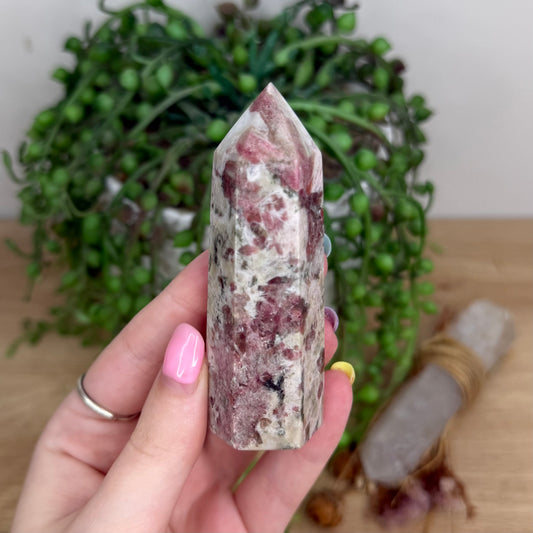 Kunzite / Pink Tourmaline Point (Y262)