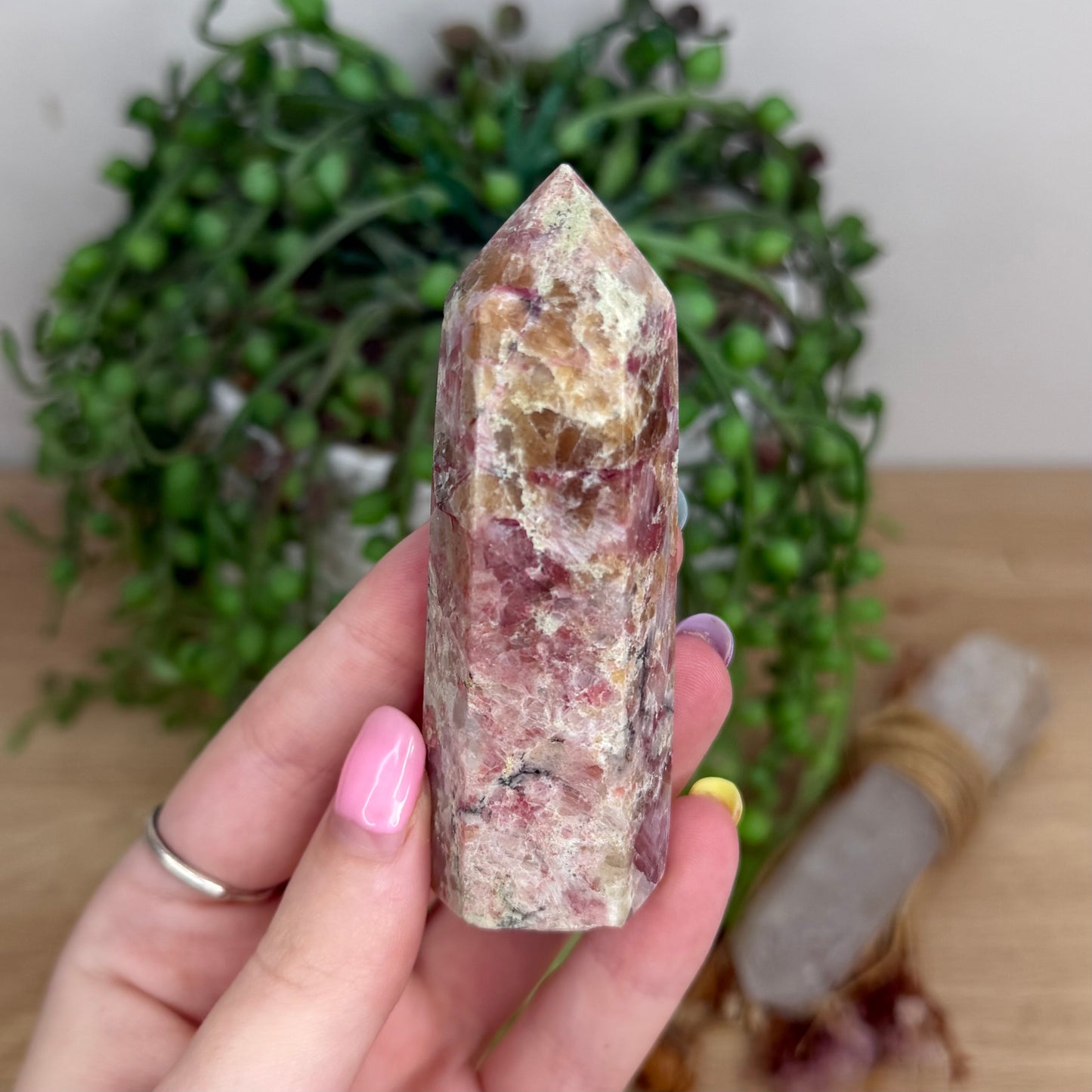 Kunzite / Pink Tourmaline Point (Y261)