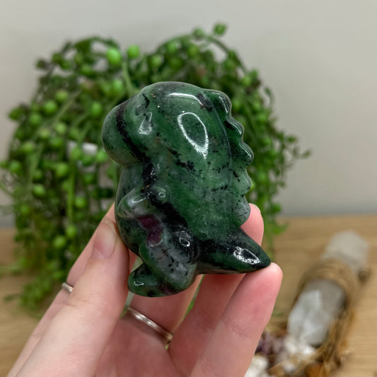 Ruby In Zoisite Chubby Dino (O68)