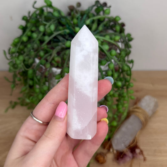 Pink Mangano Calcite Point (Y243)