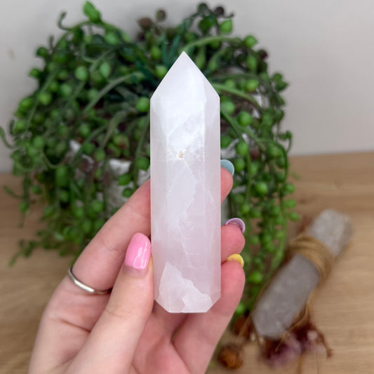 Pink Mangano Calcite Point (Y250)