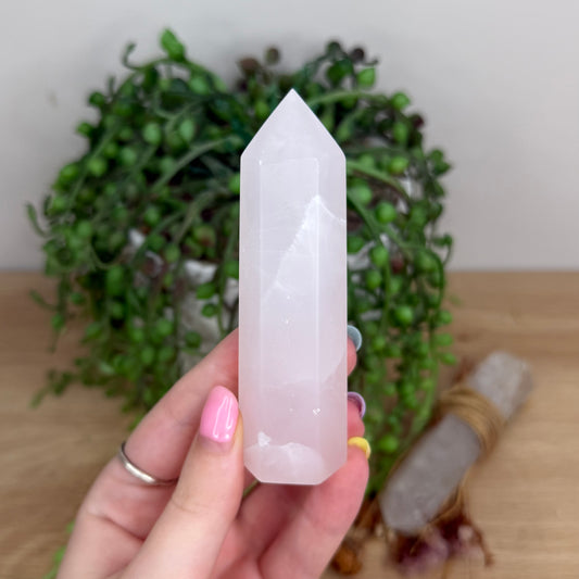 Pink Mangano Calcite Point (Y251)