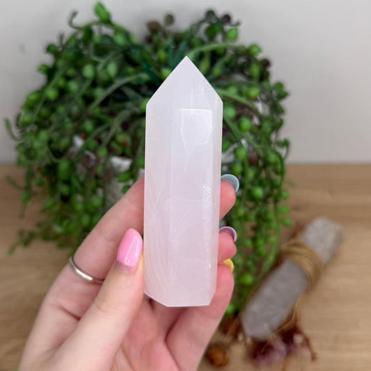 Pink Mangano Calcite Point (Y252)