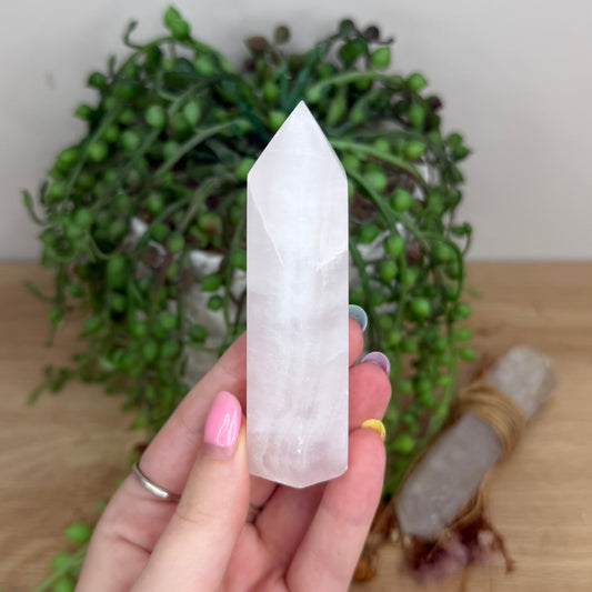 Pink Mangano Calcite Point (Y244)