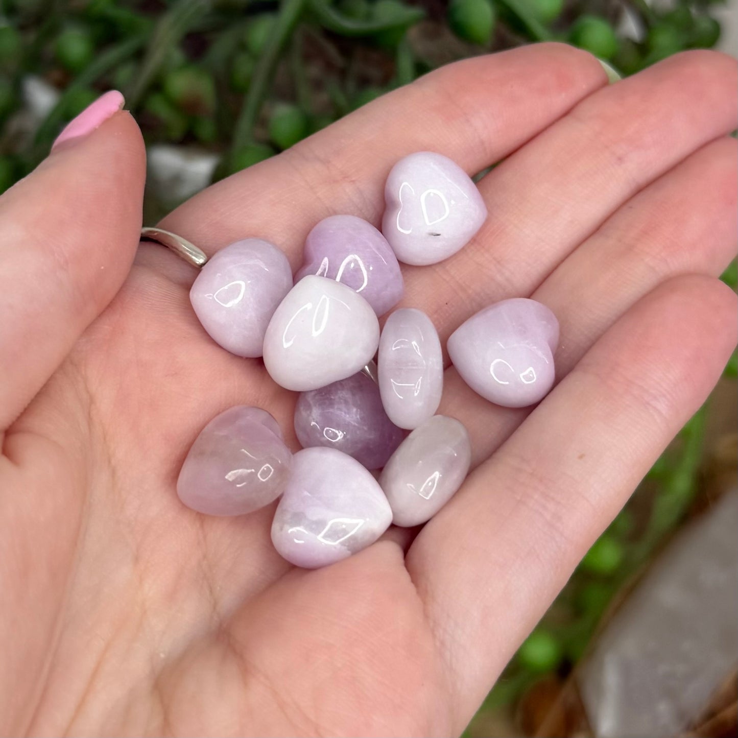 Kunzite Tiny Hearts