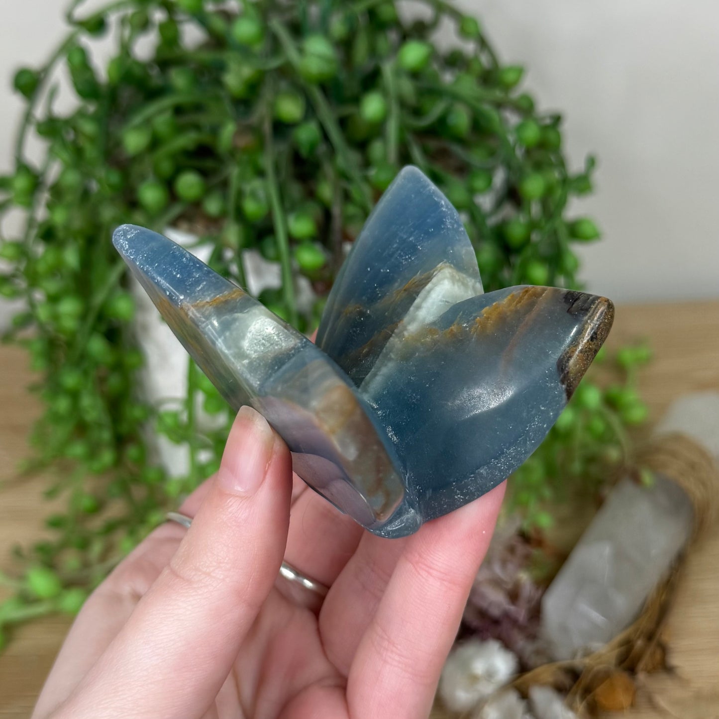 Blue Onyx Butterfly (S166)