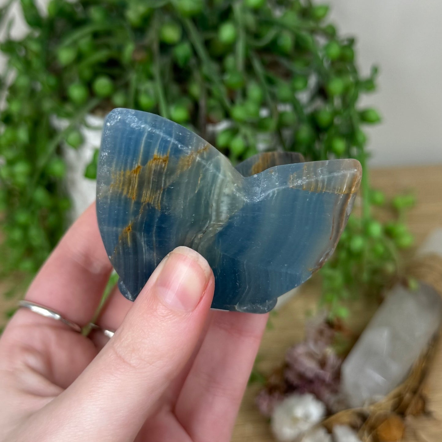 Blue Onyx Butterfly (S166)