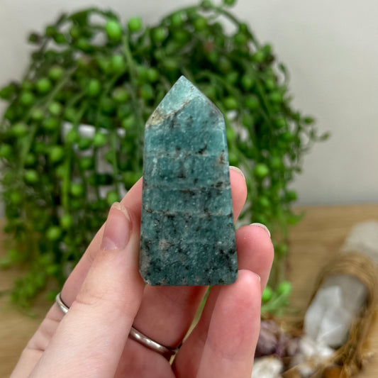 Smokey Amazonite Point (O33)