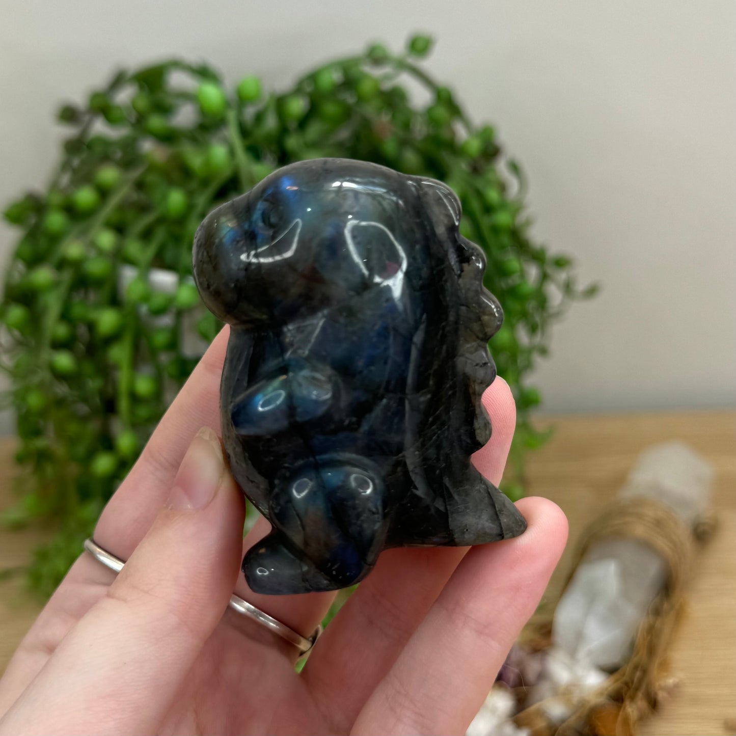 Labradorite Chubby Dino (O57)