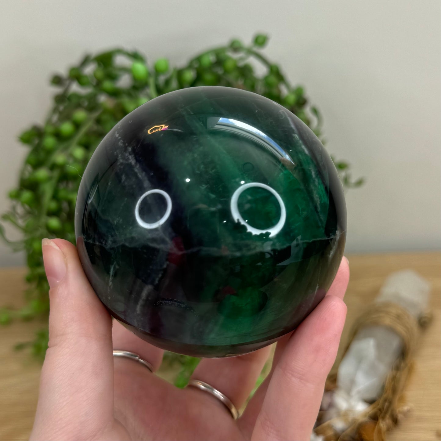 Green Fluorite Sphere (N807)