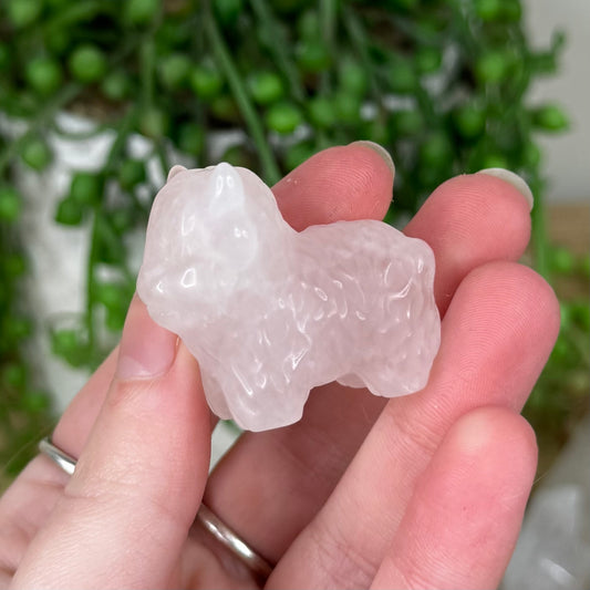 Rose Quartz Small Highland Cow