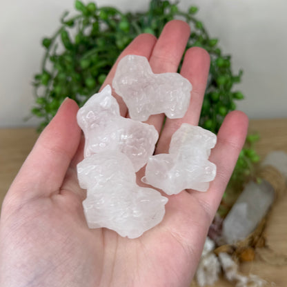 Clear Quartz Small Highland Cow