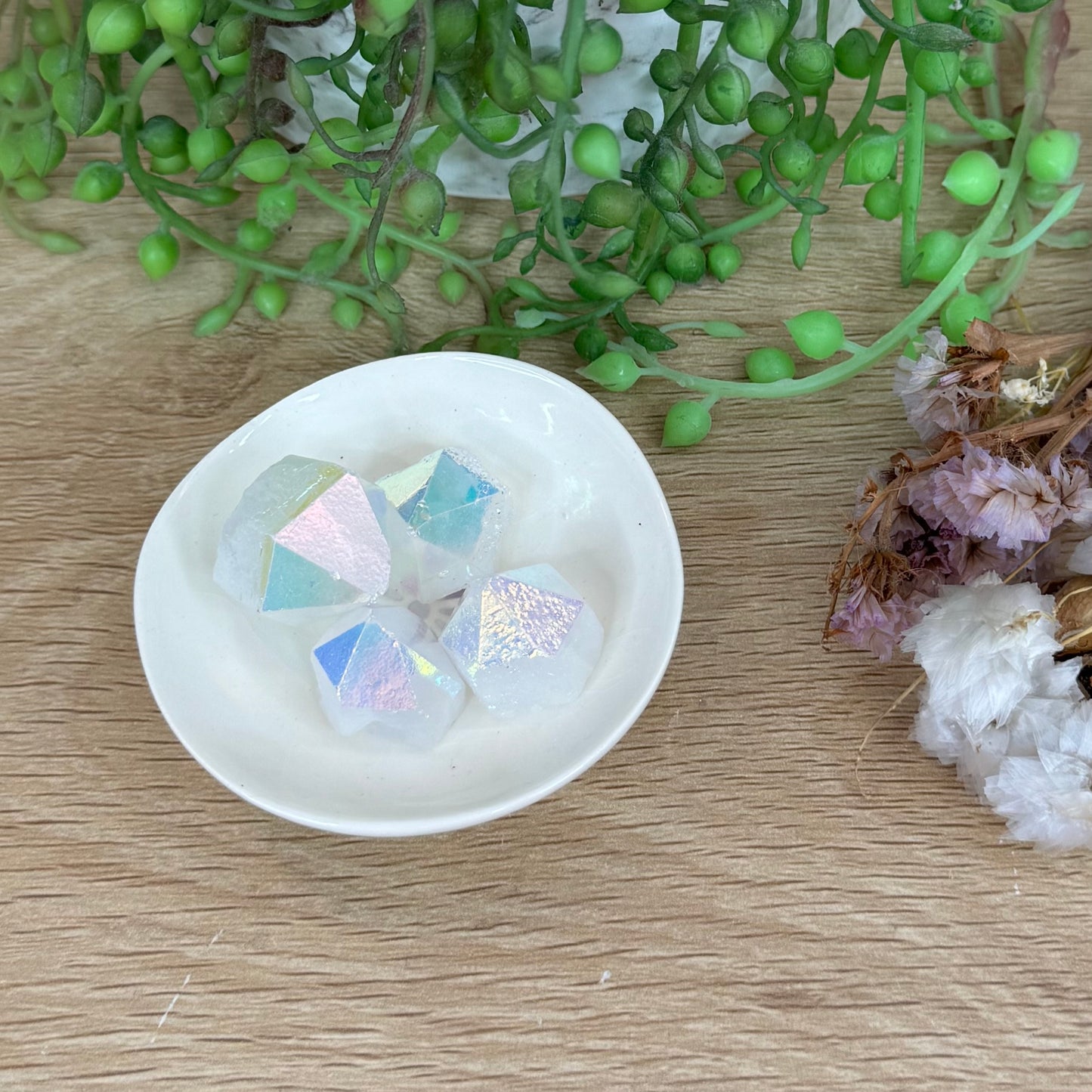 Aura Clear Quartz Chunks