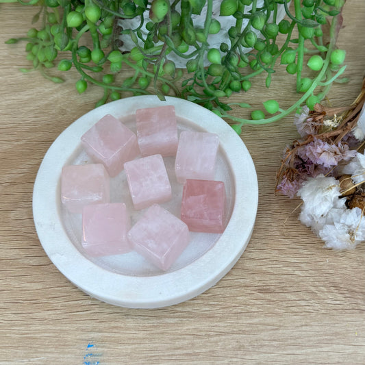 Rose Quartz Cubes