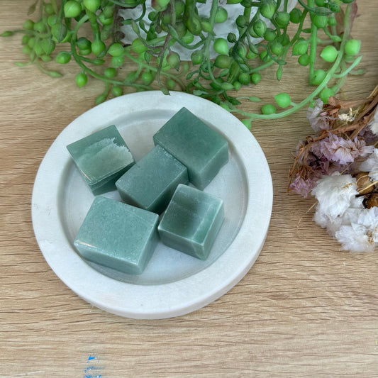 Green Aventurine Cubes