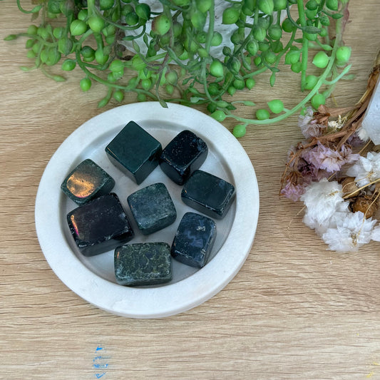 Moss Agate Cubes