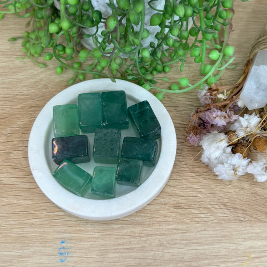 Green Fluorite Cubes