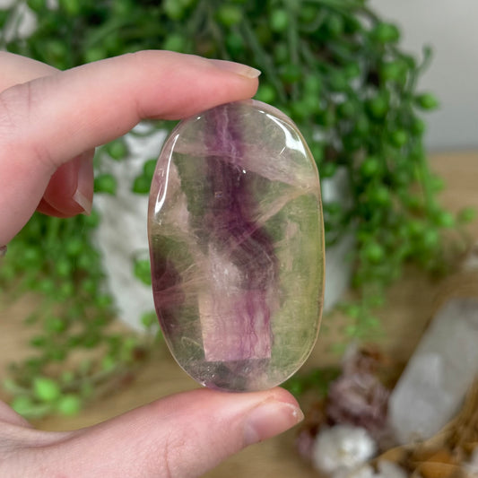 Candy Fluorite Palm Stone (S333)