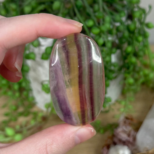 Candy Fluorite Palm Stone (S332)